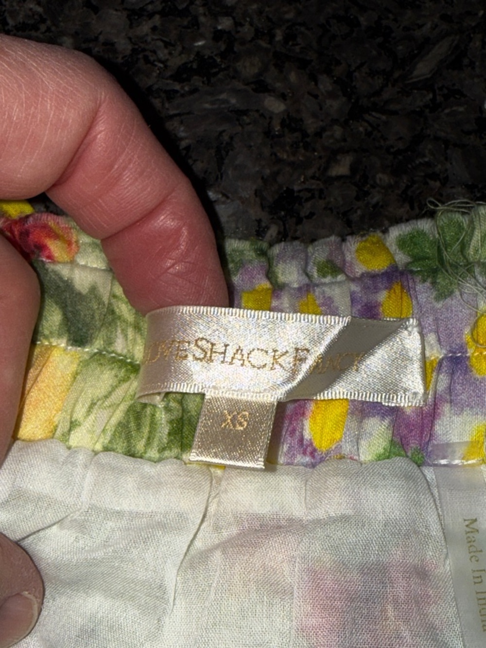 LoveShackFancy Brynlee Skirt In Rainbow Skies Floral Tiered Mini Skirt - Picture 6 of 6
